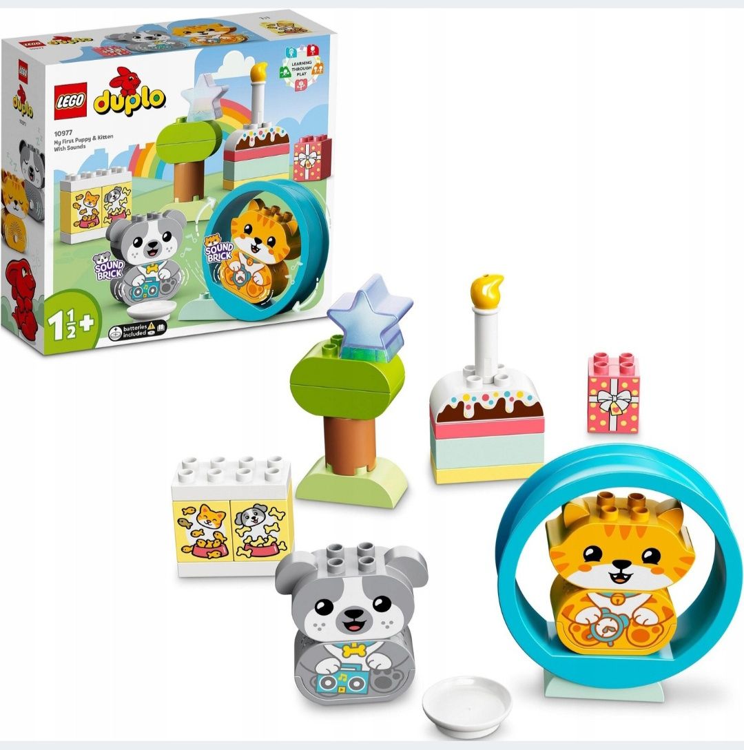 Nowe Lego Duplo 10977 - Mój pierwszy szczeniak i kotek z odgłosami
