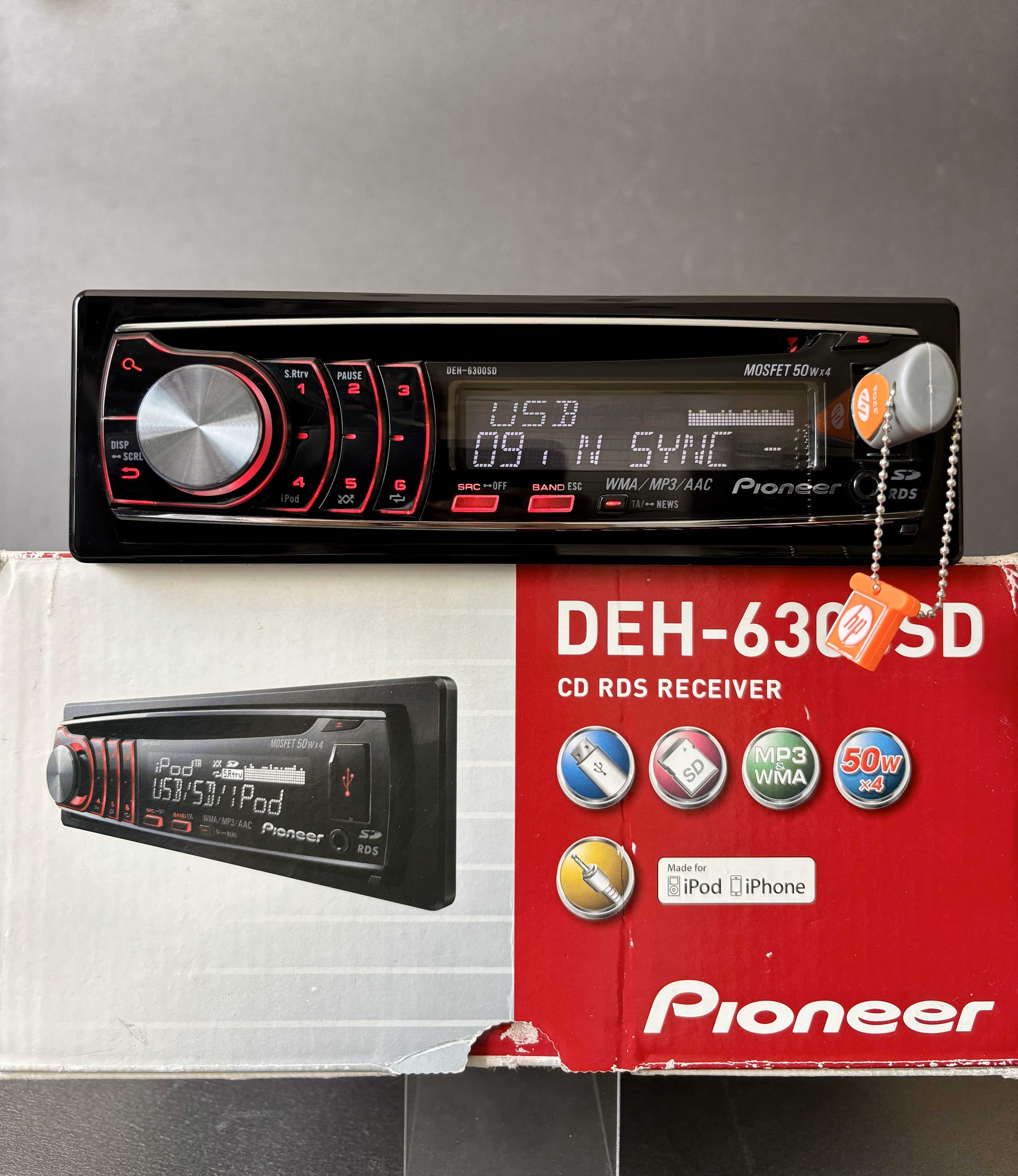 Автомагнитола Pioneer с Bluetooth / USB