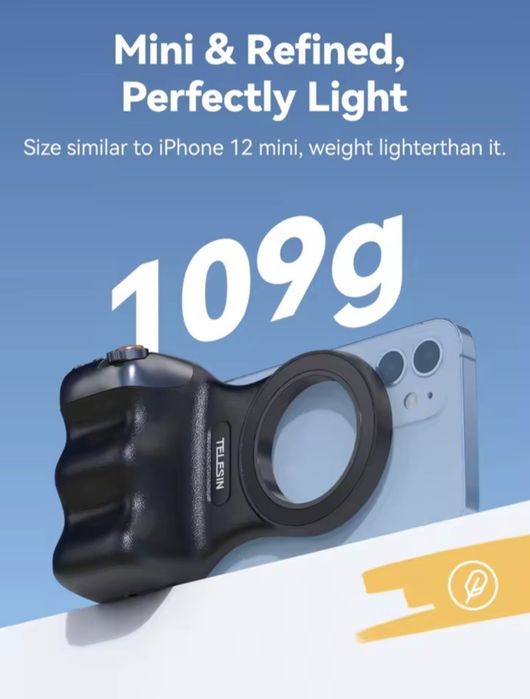 Магнітний тримач TELESIN з Bluetooth керуванням і під