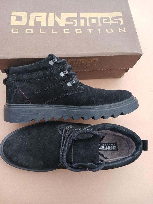 Черевики ботинки мужские 44 замша зимние