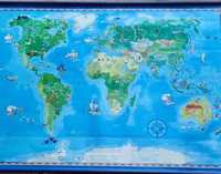 Mapa świata z opisem krajów