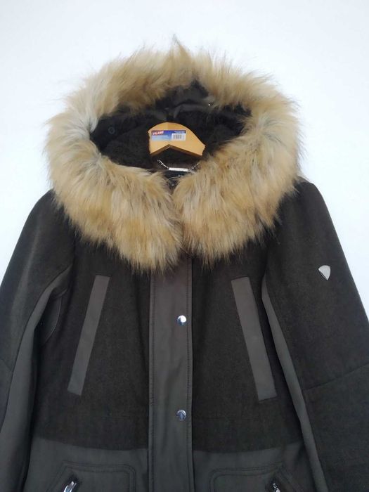 Жіноча куртка парка 1madison із вовни мельтону, з капюшоном, розмір s