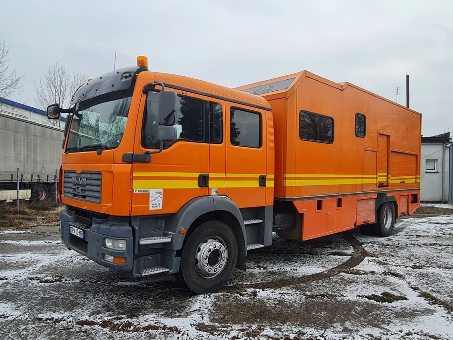 MAN 18.224 Kamper Camper Klima Webasto Toaleta Winda