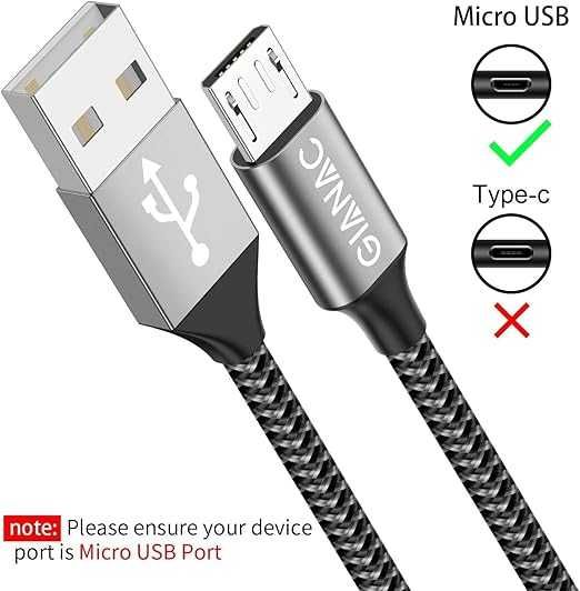 Kable GIANAC Micro USB zestaw 4 sztuk 0,5-3 m