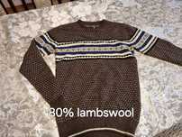 Sweter wełniany Poco Loco -M-80% wełna jagnięca
