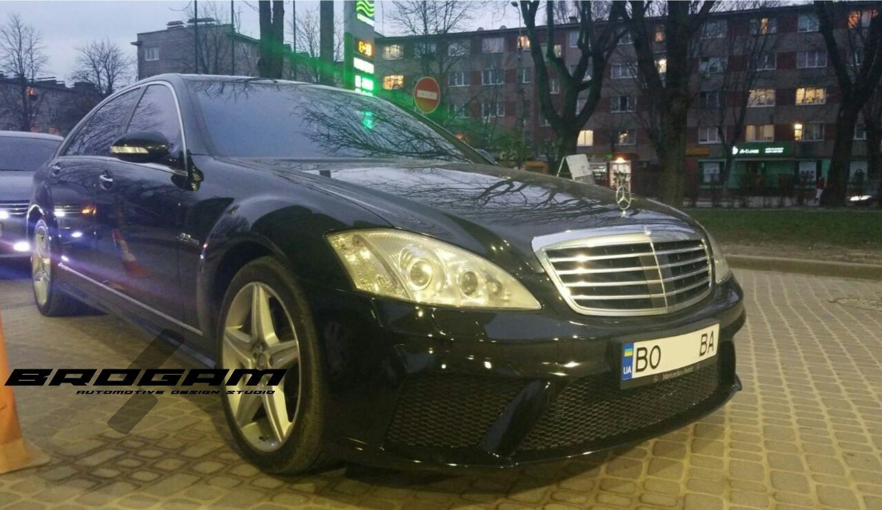 Бампера,пороги,обвес tuning Mercedes s-class w221(карбон)
