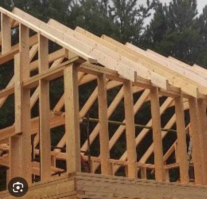 Więźba dachowa , Łaty , Kantówka, Krokwie