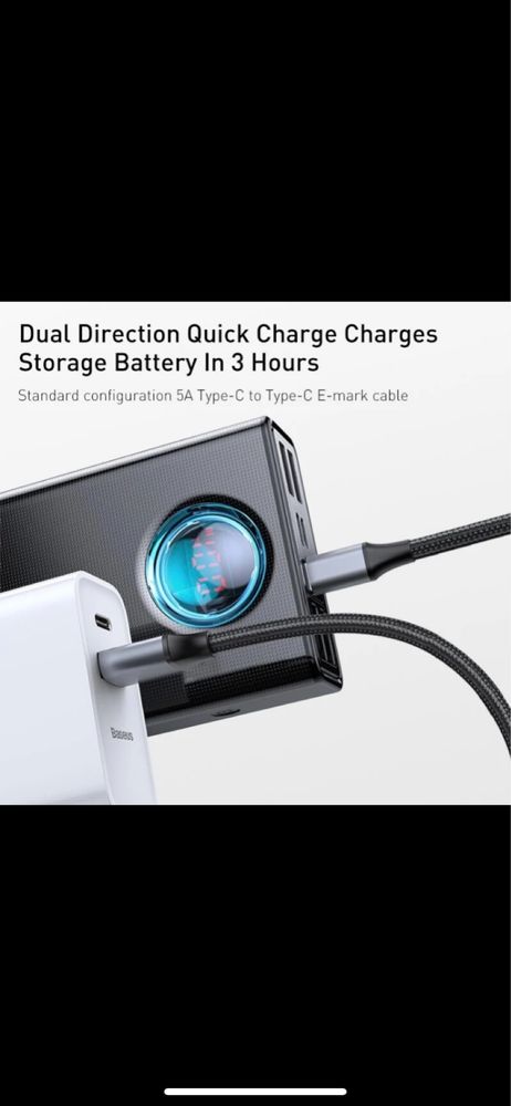 BASEUS 65W Power Bank 30000mAh PD Quick Charge