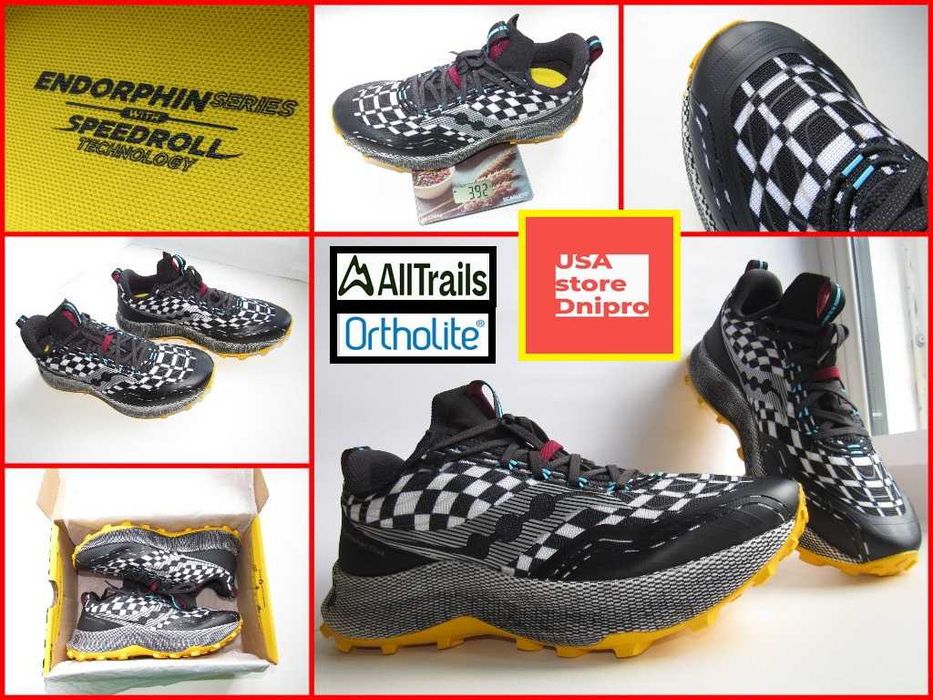 Трэйловые кроссовки, полуботинки Saucony Endorphin M Trail 45 (29.5см)
