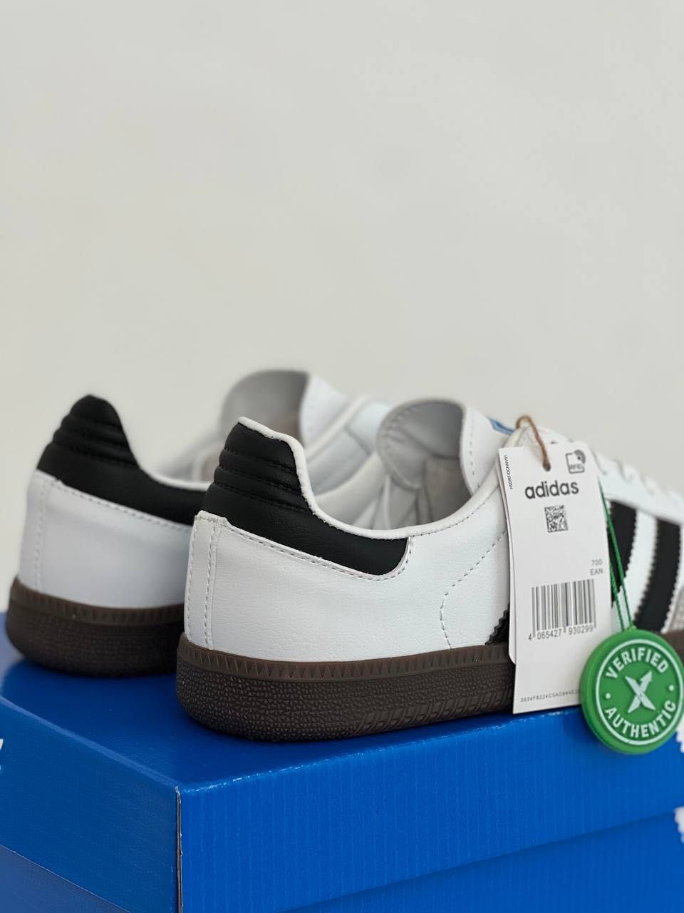 Женские кроссовки Adidas Samba OG 'White\Gum' Размеры 36-41