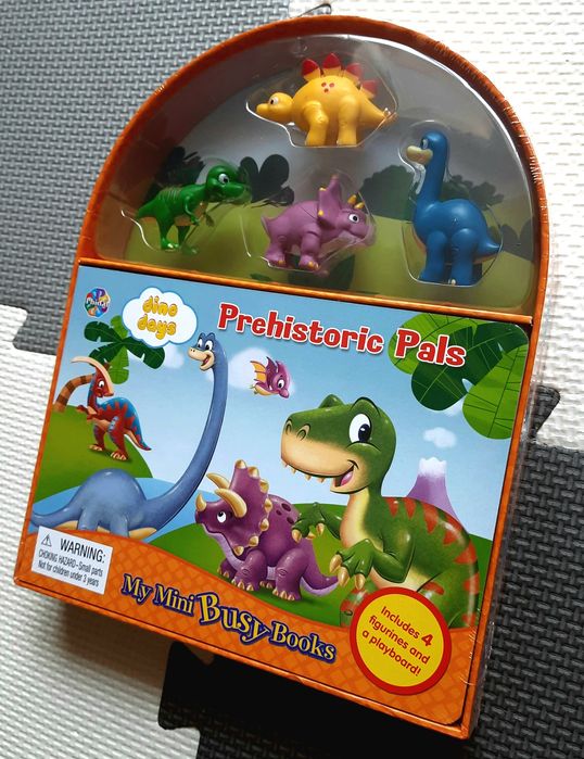 Prehistoric Pals My Mini Busy Books książka z figurkami po angielsku
