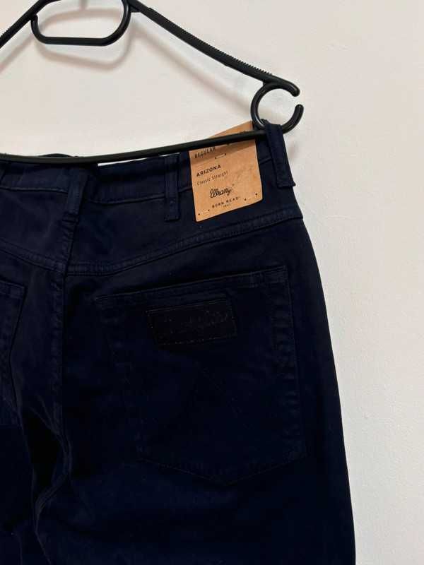 Wrangler Arizona W30 L34 Męskie Jeansy Regular Fit Navy Blue nowe