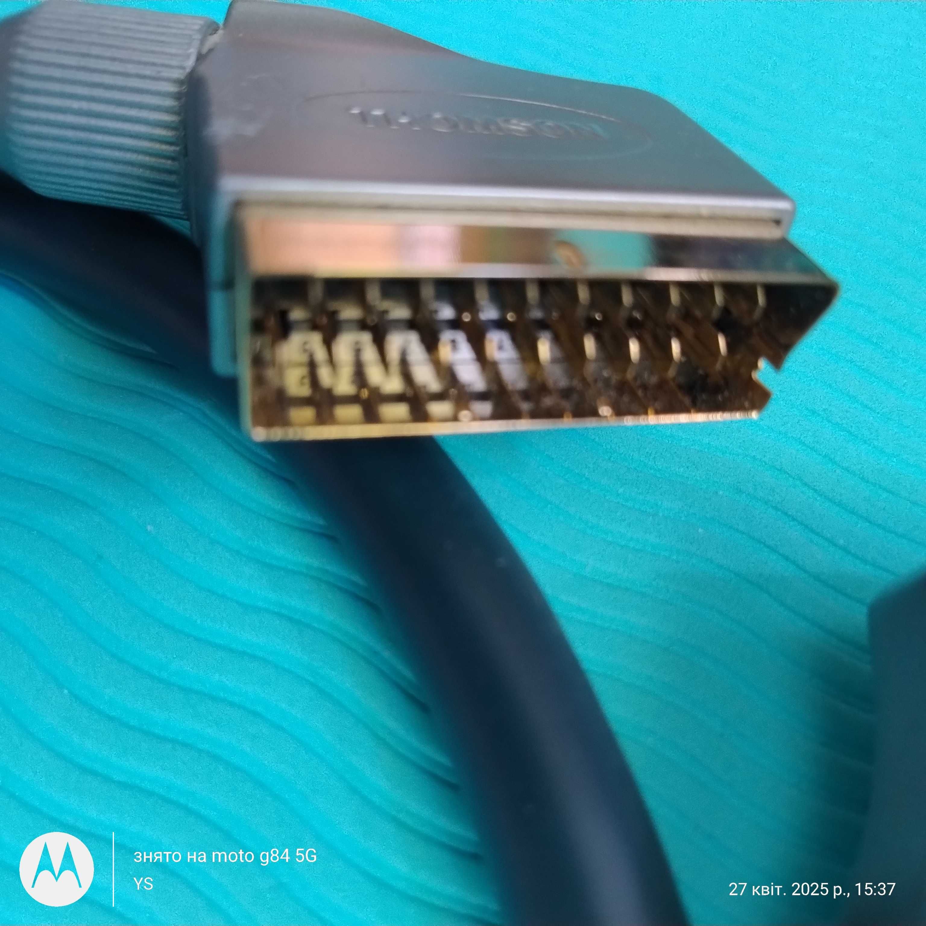 Кабель Thomson SCART-SCART 1,5м Gold