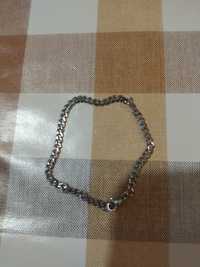 Pulseira homem e mulher  cor cinzenta tamanho 18 de 5mm