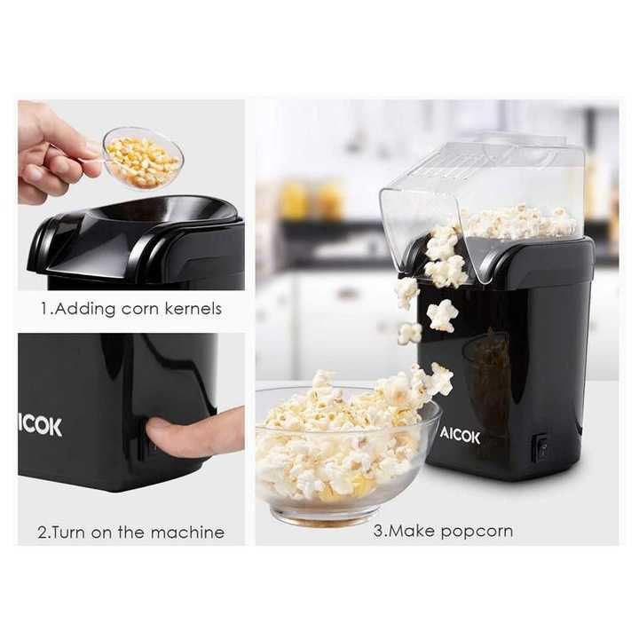 Maszynka do popcornu beztłuszczowa AICOK MY-B001 ,1200 W