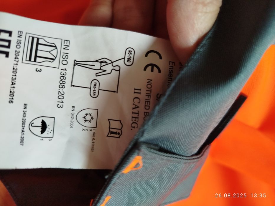 Spodnie ostrzegawcze zimowe