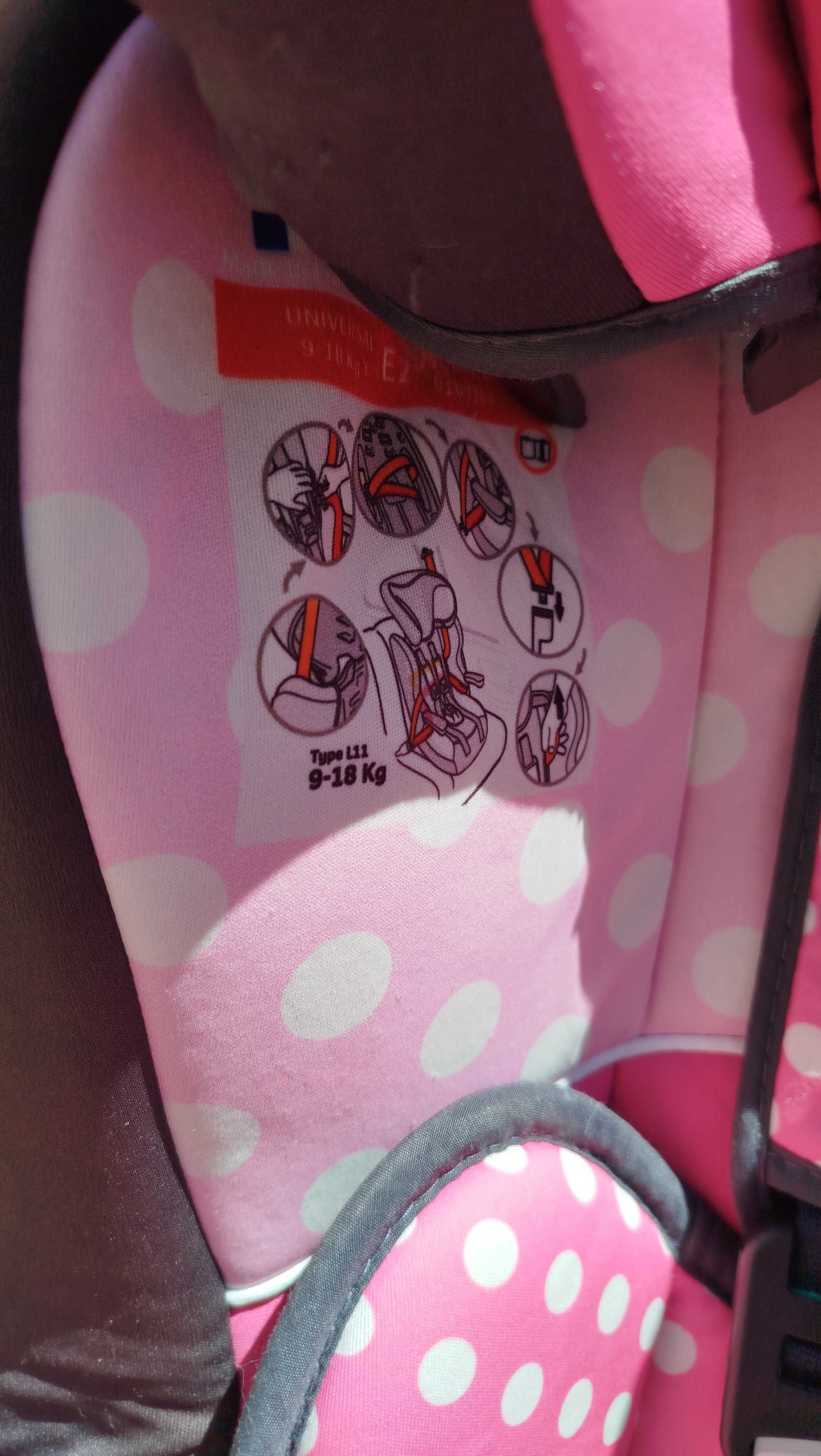 Cadeira Minnie infantil para auto, Grupo 1/2/3 (de 9 kg a 36 kg)