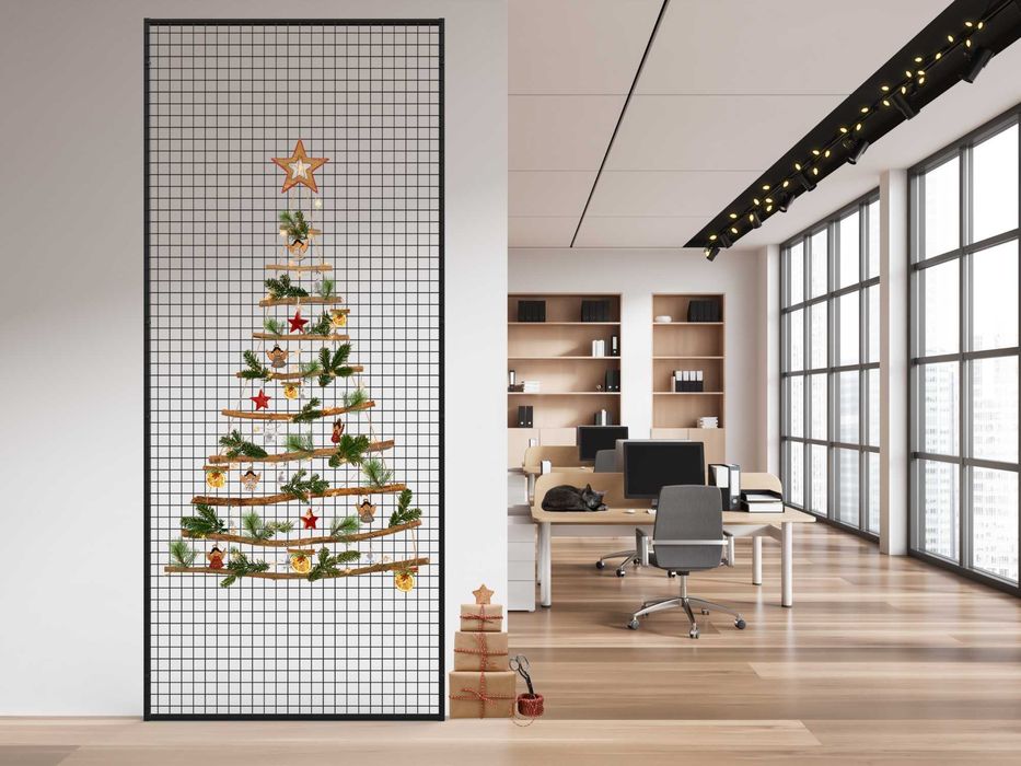 Krata ekspozycyjna, LOFT, panel dekoracyjny, na rośliny