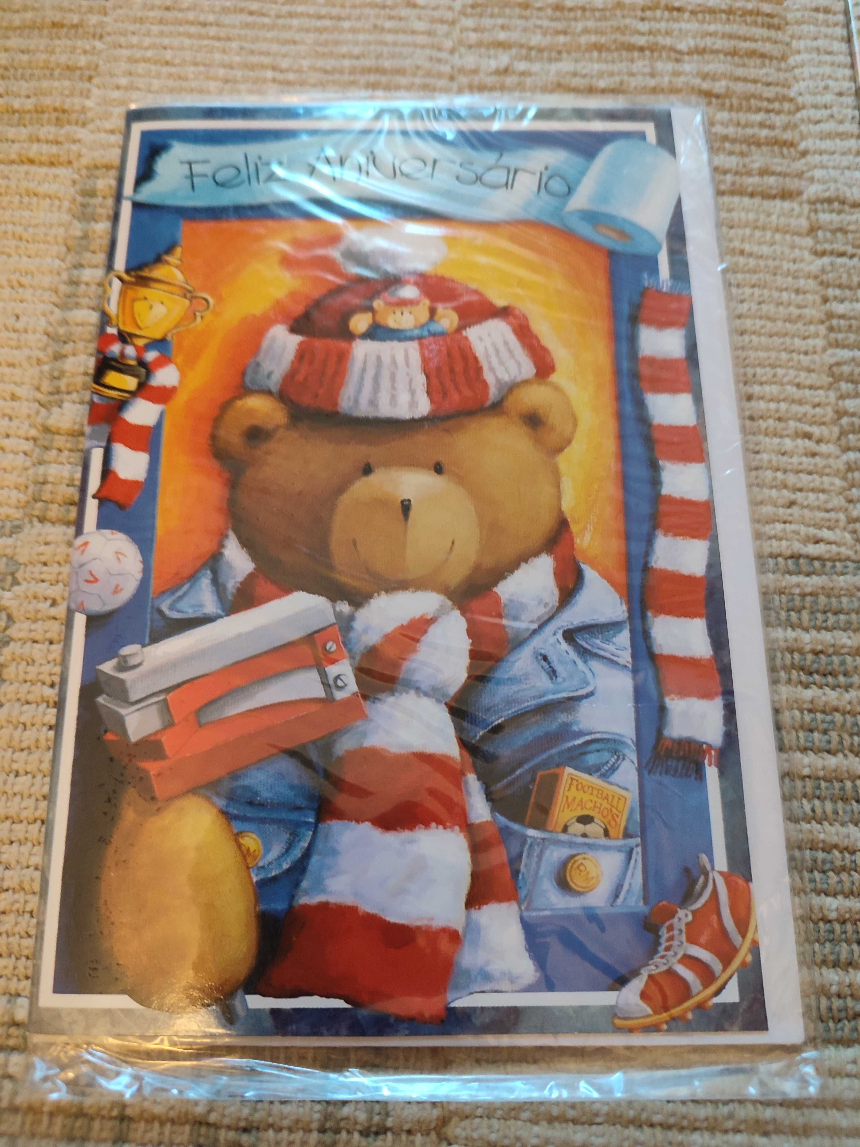 Postal de Aniversário c/envelope - vários modelos
