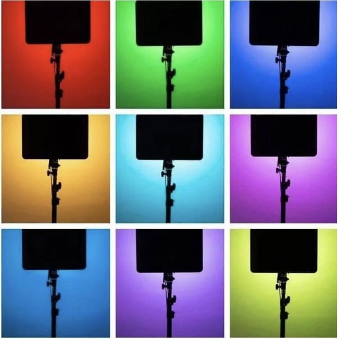 Відеосвітло PM-26 RGBW-LED + 1.6м металевий штатив