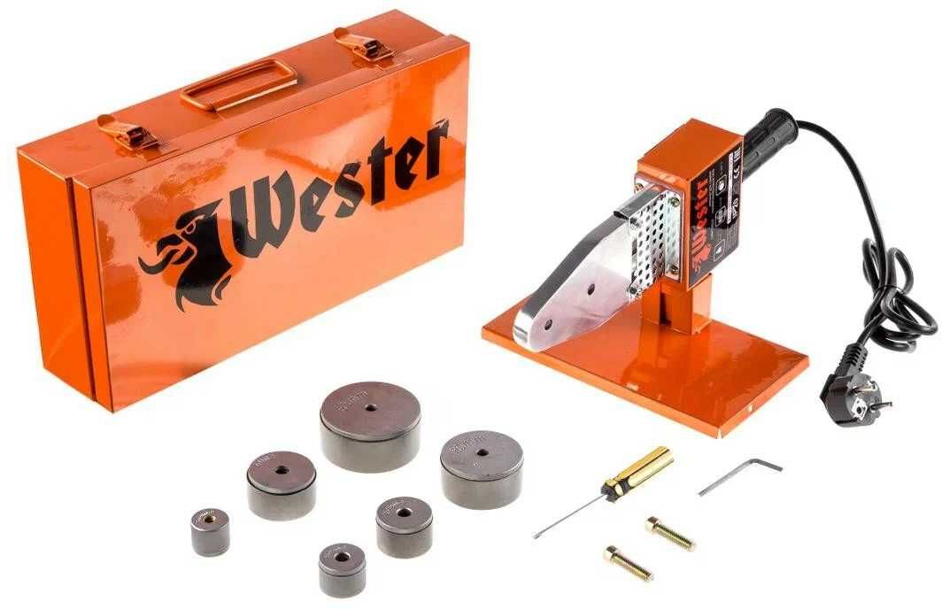 Паяльник для пластикових труб WESTER DWM1500 (1300 Вт, 6 насадок)
