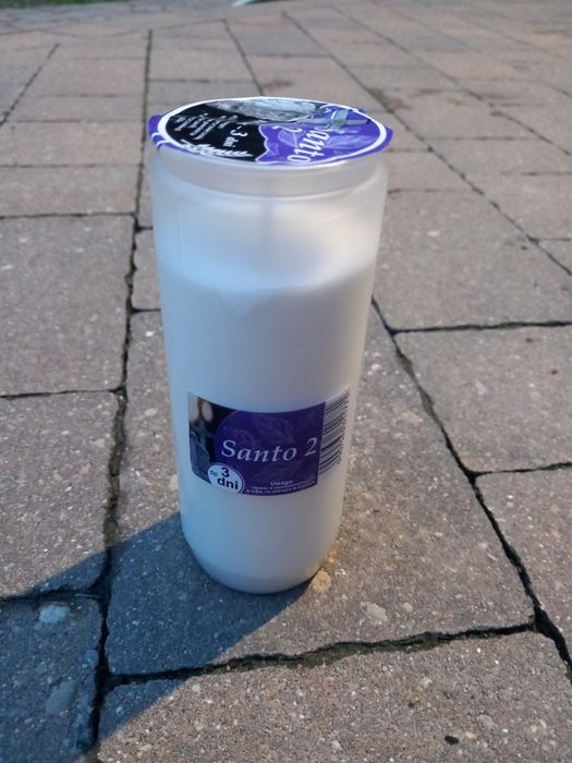 Znicz szklany z wkładem