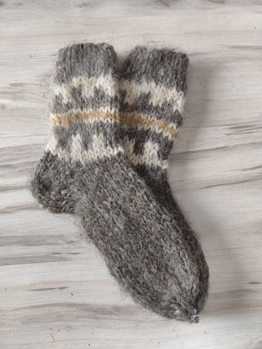 В'язані капці (шкарпетки] із овечої шерсти %100 ОПТОМ і РОЗДРІБ
