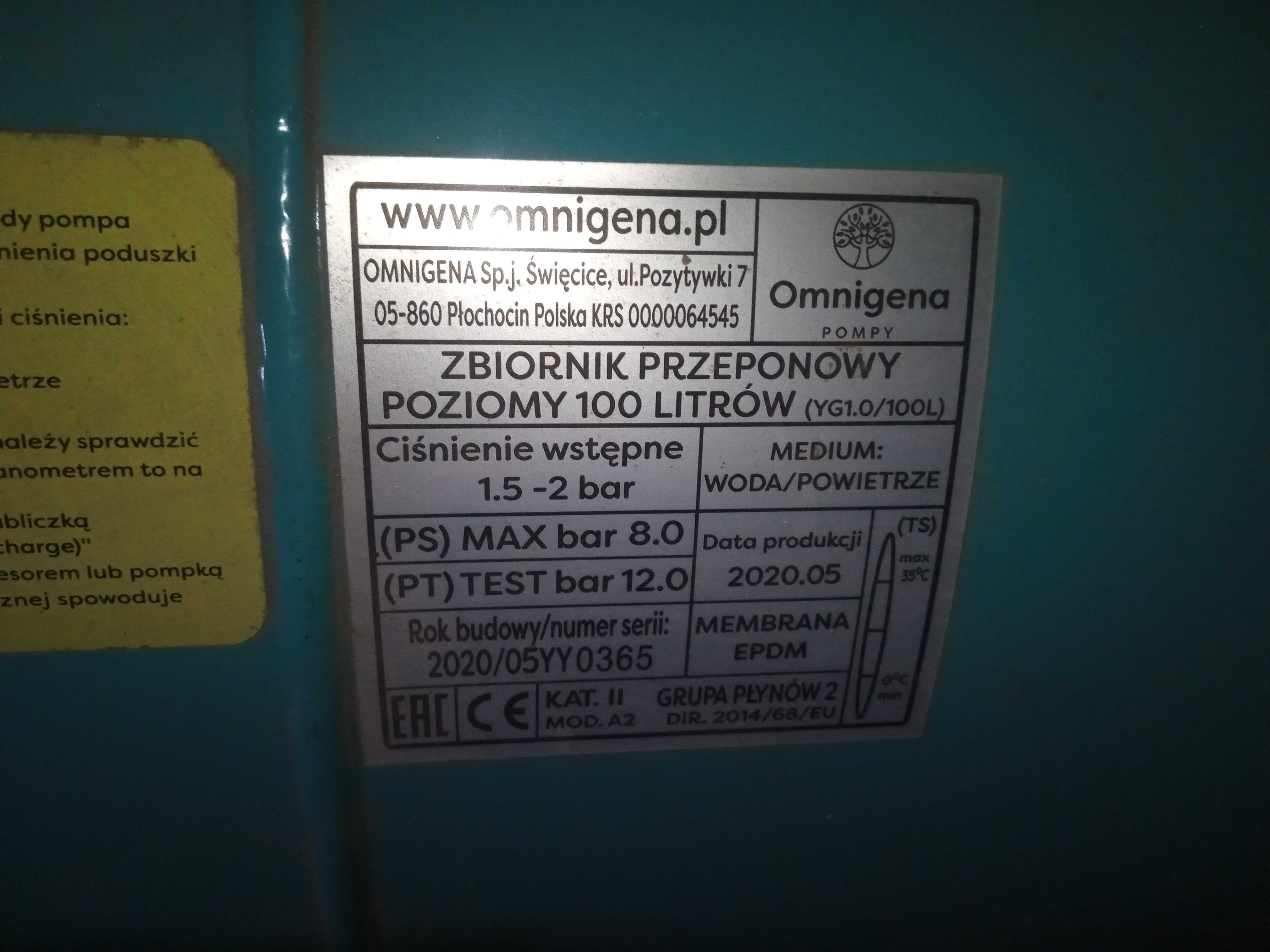 Hydrofor omnigena 100l