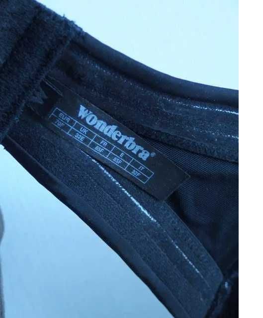 Wonderbra Ultimate czarny stanik biustonosz 70F 32E 70E 65g strapless