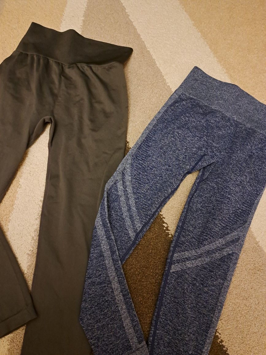 Zestaw dwóch legginsów push up Shein rozmiar M
