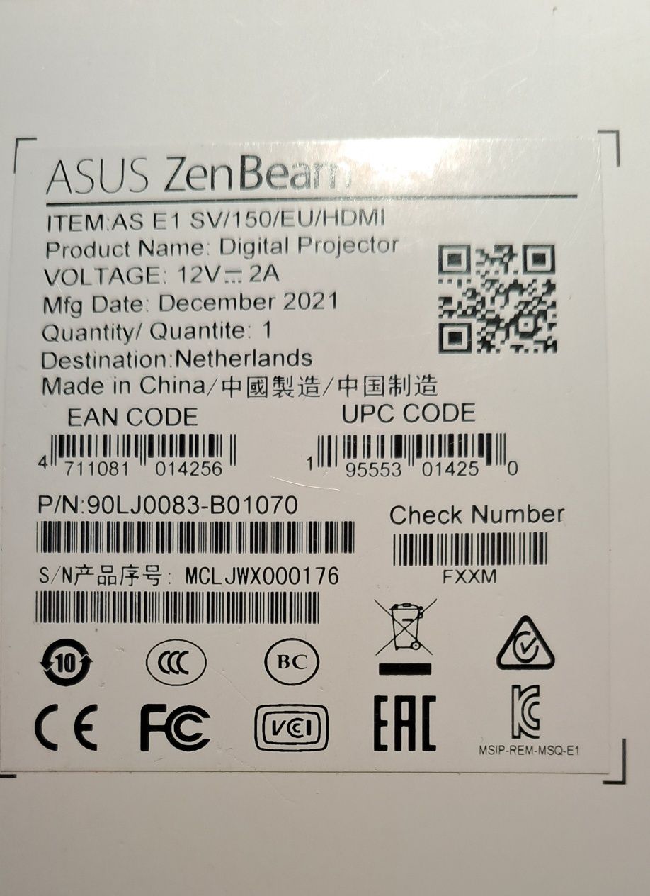 Projektor ASUS ZenBeam E1