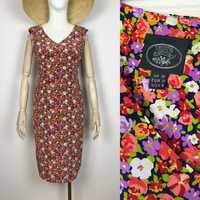 Вінтажна шовкова сукня в квітковий принт Laura Ashley вінтаж шовк