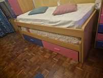 Moveis quarto solteiro( 2camas gavetas ,comoda e 2 roupeiros) URGENTE