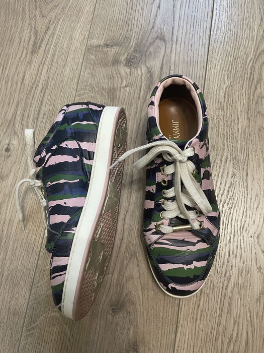 Кеди шкіряні різнокольорові Jimmy Choo
