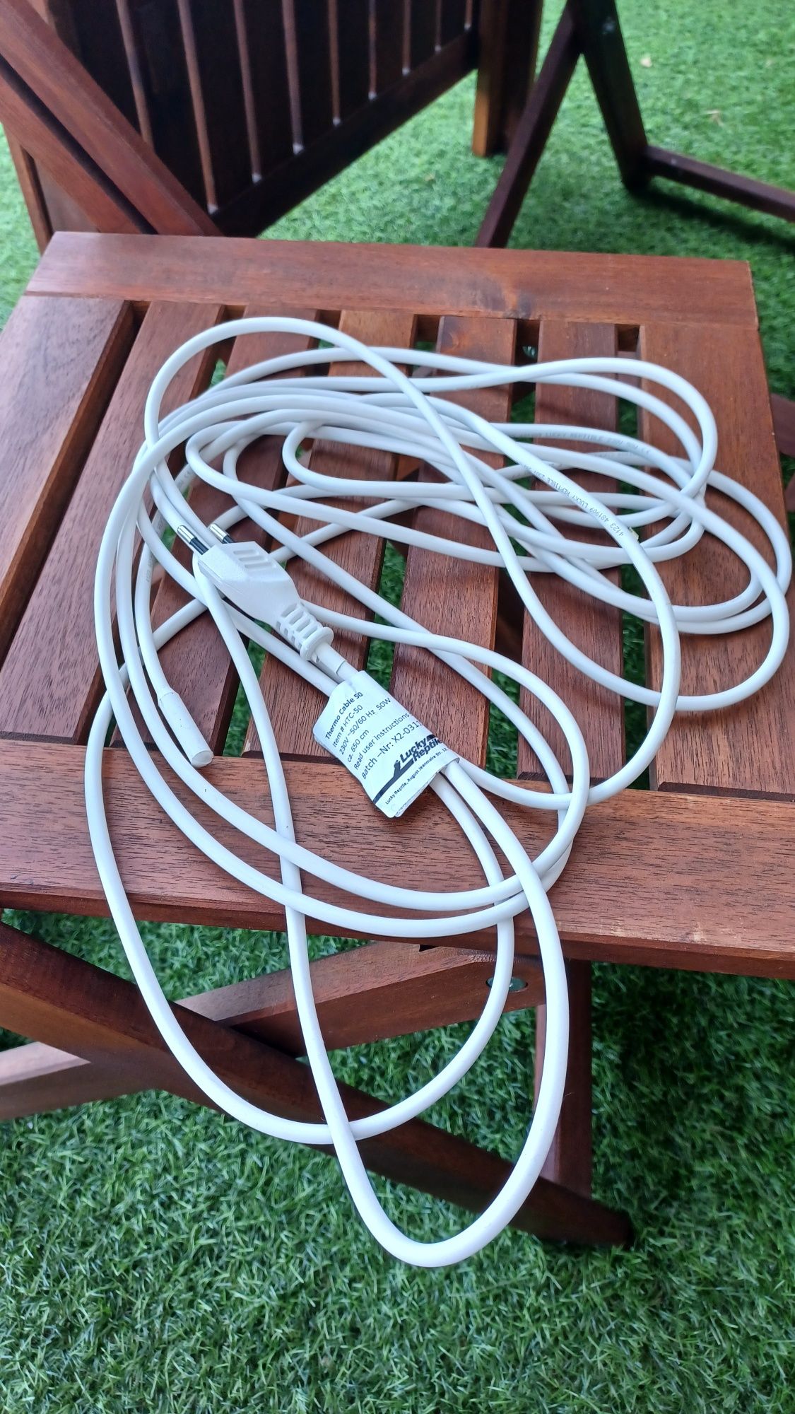 Lucky Reptile Thermo Cable - Kabel grzewczy do terrariów 50 W - 6,5 m