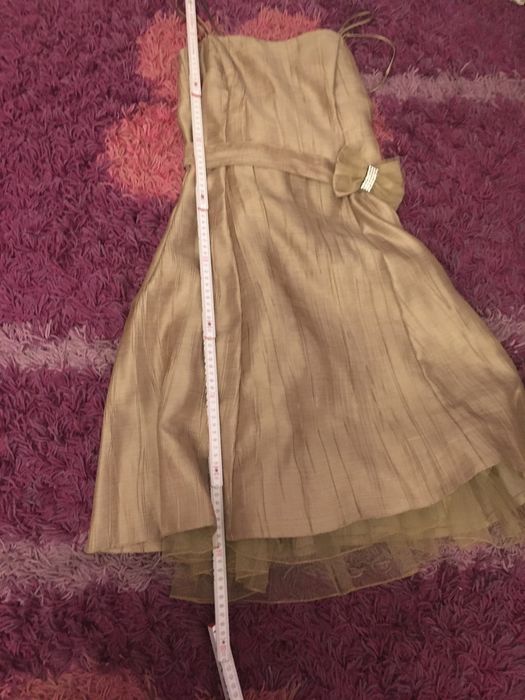 Sukienka na karnawał wieczorowa złota Nowa Piqro Collection