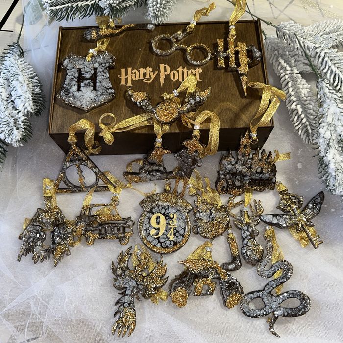 Новорічні іграшки Harry Potter 19 шт + бокс