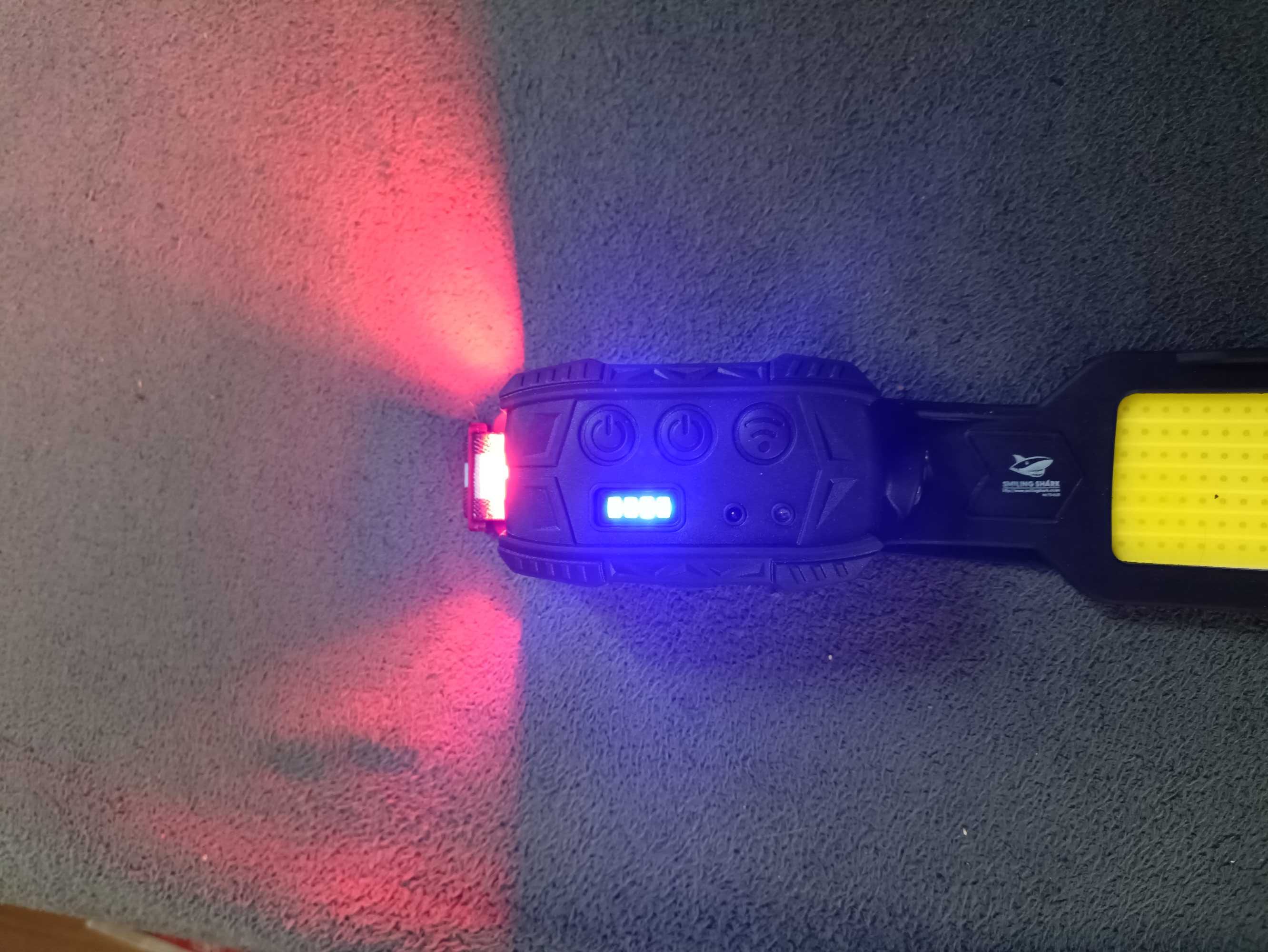 Lampa 7xLED latarka czołowa SMILING SHARK TD-0125 czujnik ruchu mocna