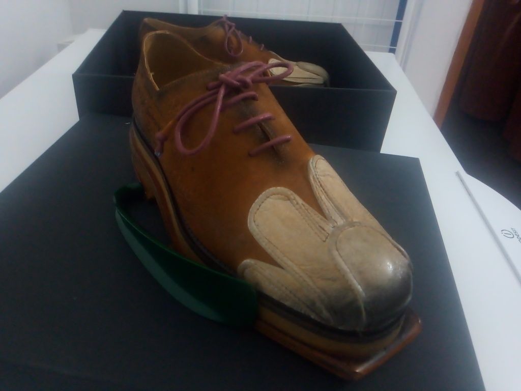 Sapatos unicos, novos