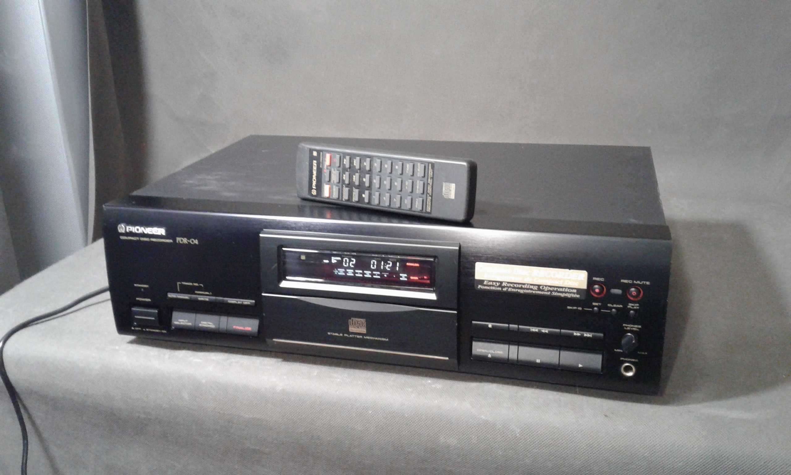 PIONEER PDR-04,pilot,nagrywarka audio cd