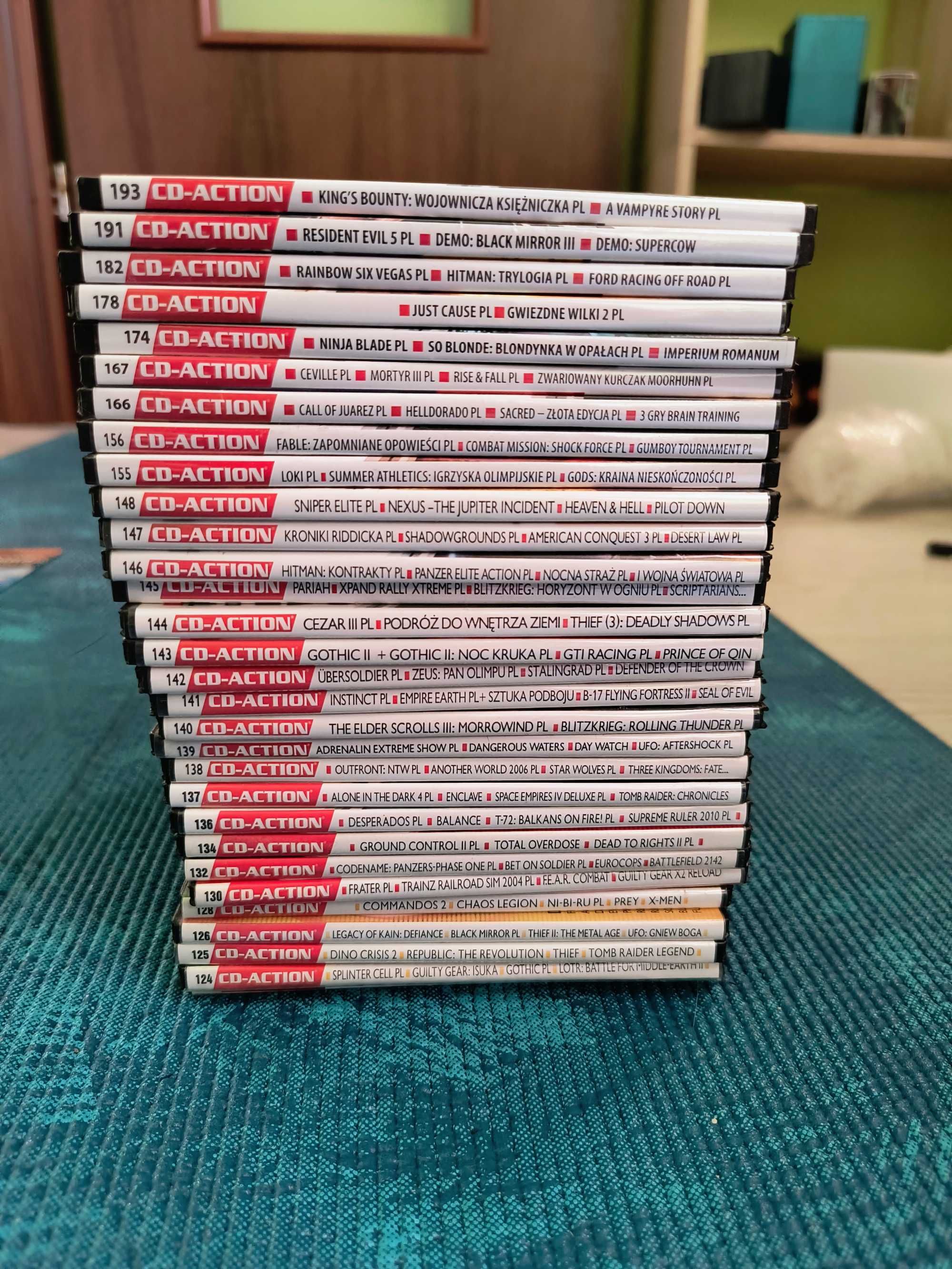 Gry PC – płyty z 80+ numerów CD Action z lat 2000 - 2017 + gratis inne