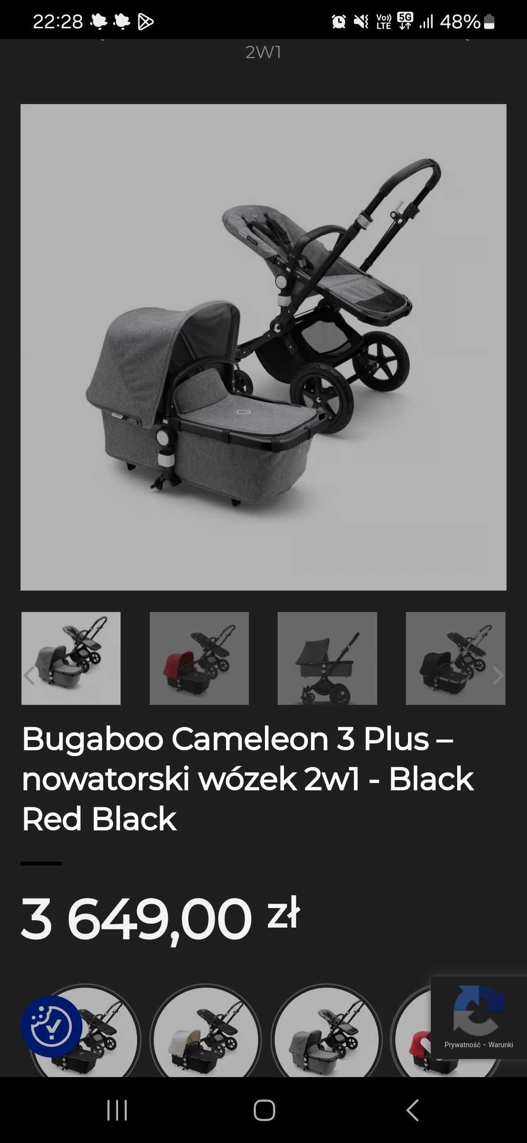 Wózek Bugaboo Cameleon3 model 2024r.