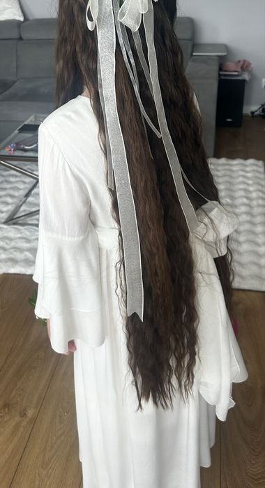 Sukienka komunijna, pelerynka, torebka