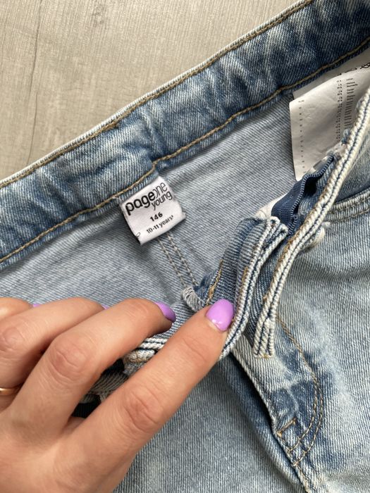 Джинсова спідниця, юбка на ріст 146 та 158