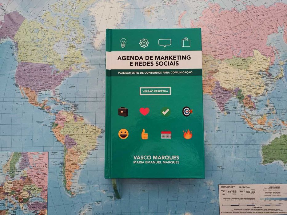 Livro Agenda de Marketing e Redes Sociais - Vasco Marques - Novo