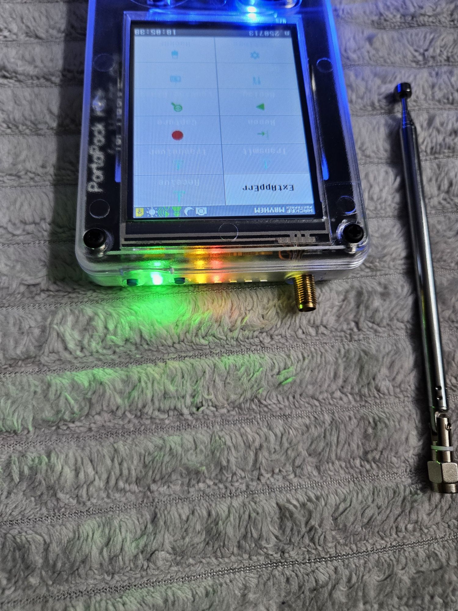 HackRf Portapack H2+ trx transceiver ssb aprs adsb spoof gps bluetooth