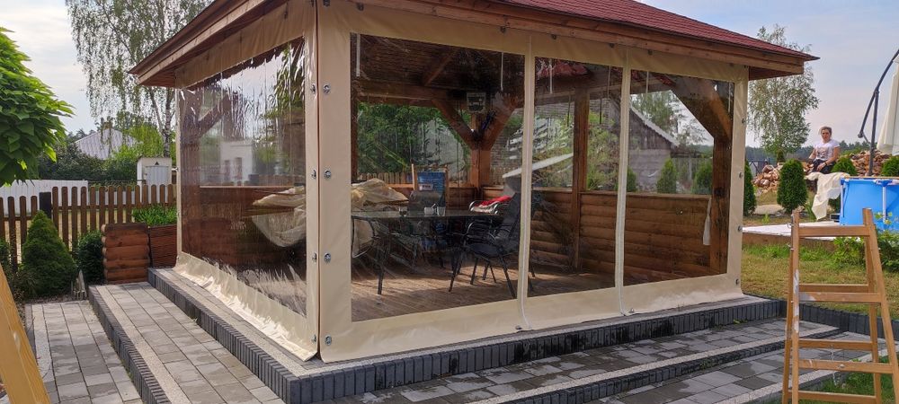 Plandeki na altany tarasy ogródki piwne