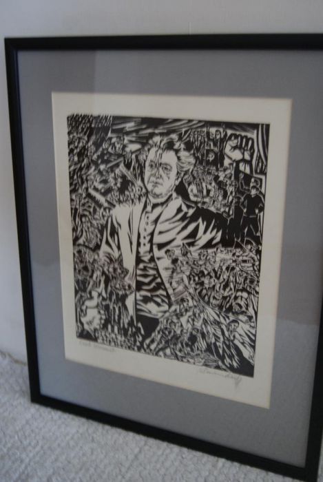 grafika drzeworyt Ullrich Bewersdorff