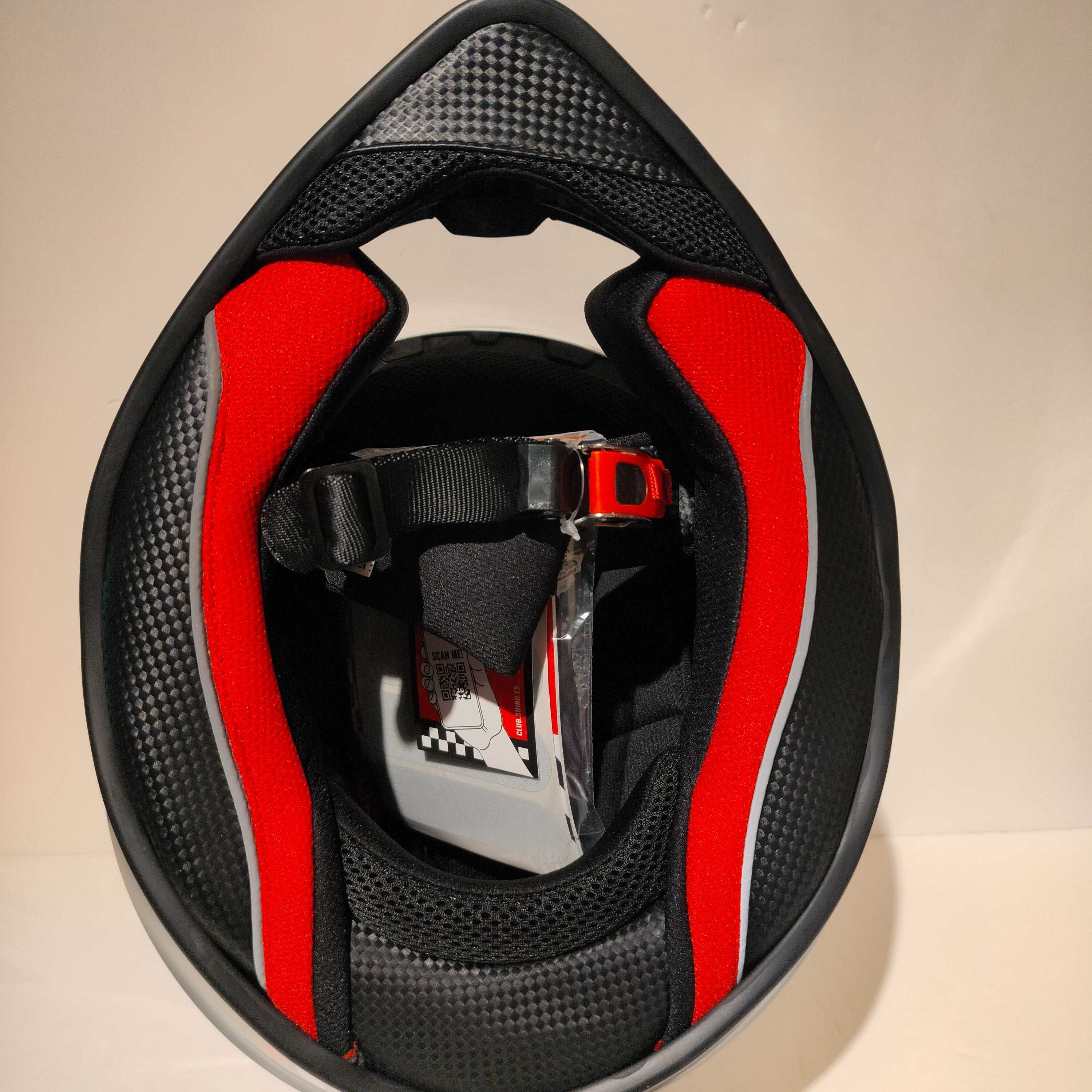 Capacete integral Shiro SH-870 mota scooter novo