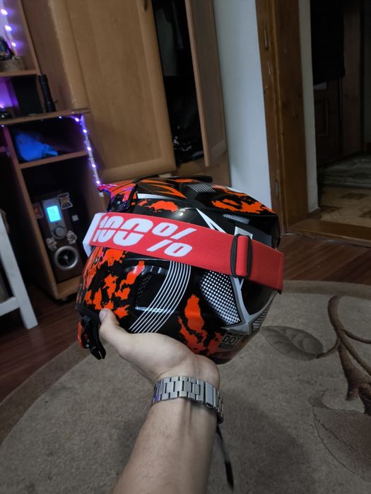 Шолом ендуро кросс + окуляри